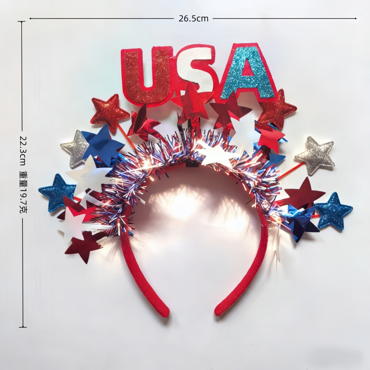 Star Resin Headband for USA Independence Day Party