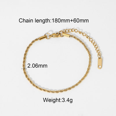 Elegant 18K Gold Plated Geometric Line Cuban Link Chain Bracelet and Ring Set with Cubic Zirconia for Women