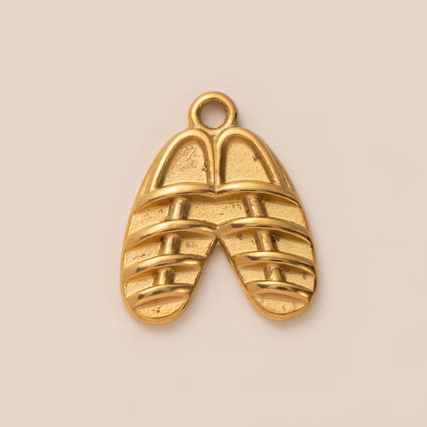 Vintage 18K Gold Plated Stainless Steel Mask Pendant Necklace Charm Bar for Unisex