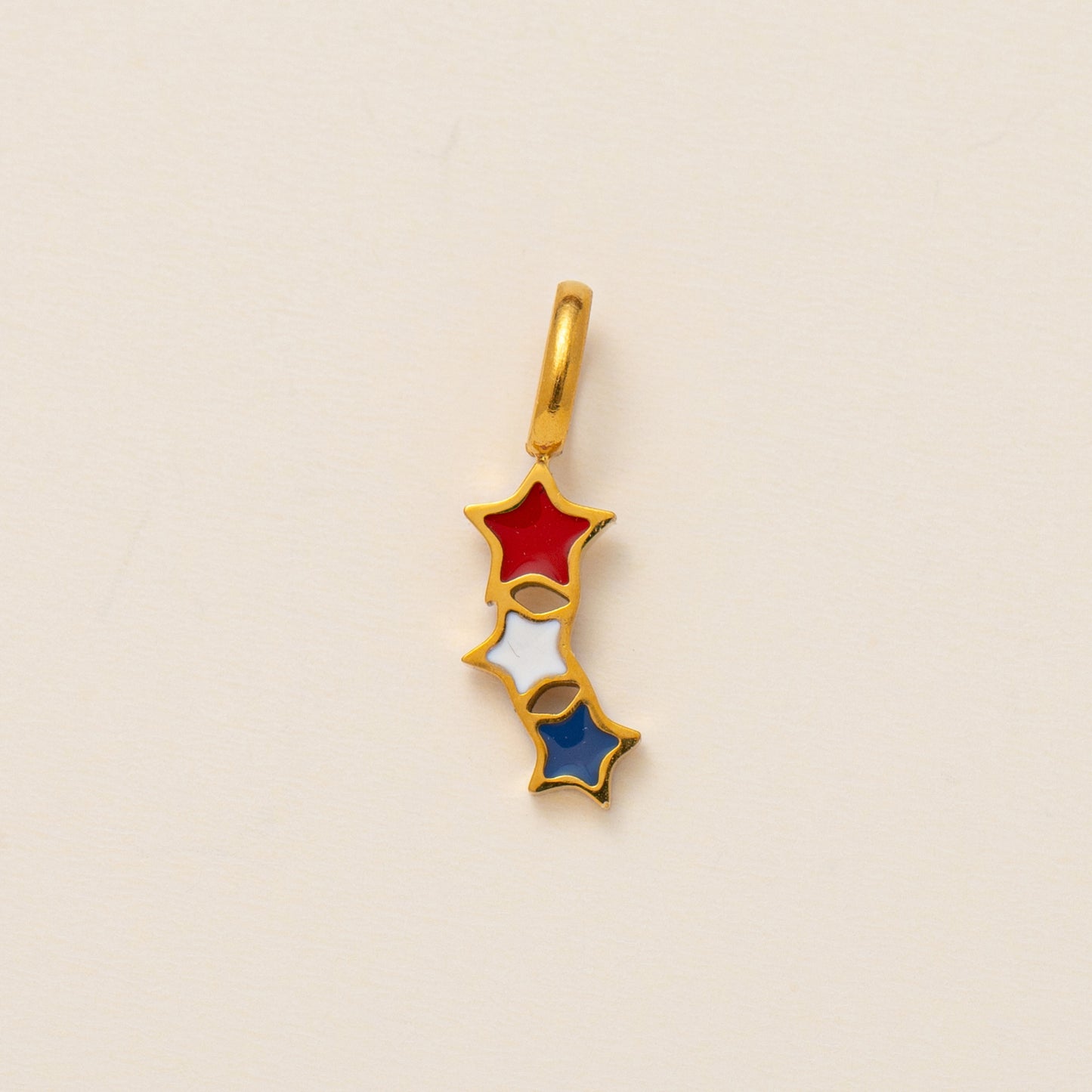 Vintage Stainless Steel PVD Gold Plated Moon Star Charm Bar Necklace Ball Chain Unisex