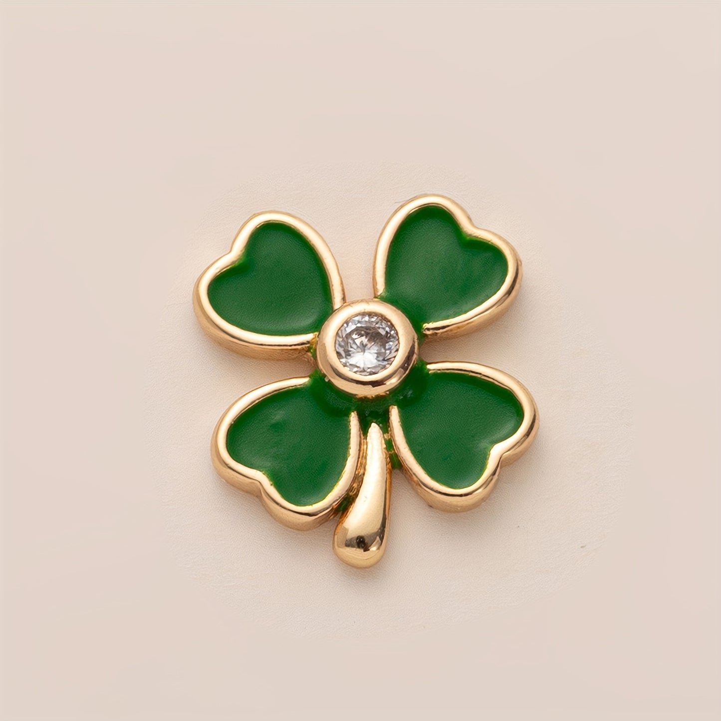 Sweet 14K Gold Plated Brass Floral Pearl Heart Star Geometric Plant Pendant Necklace Charm Bar