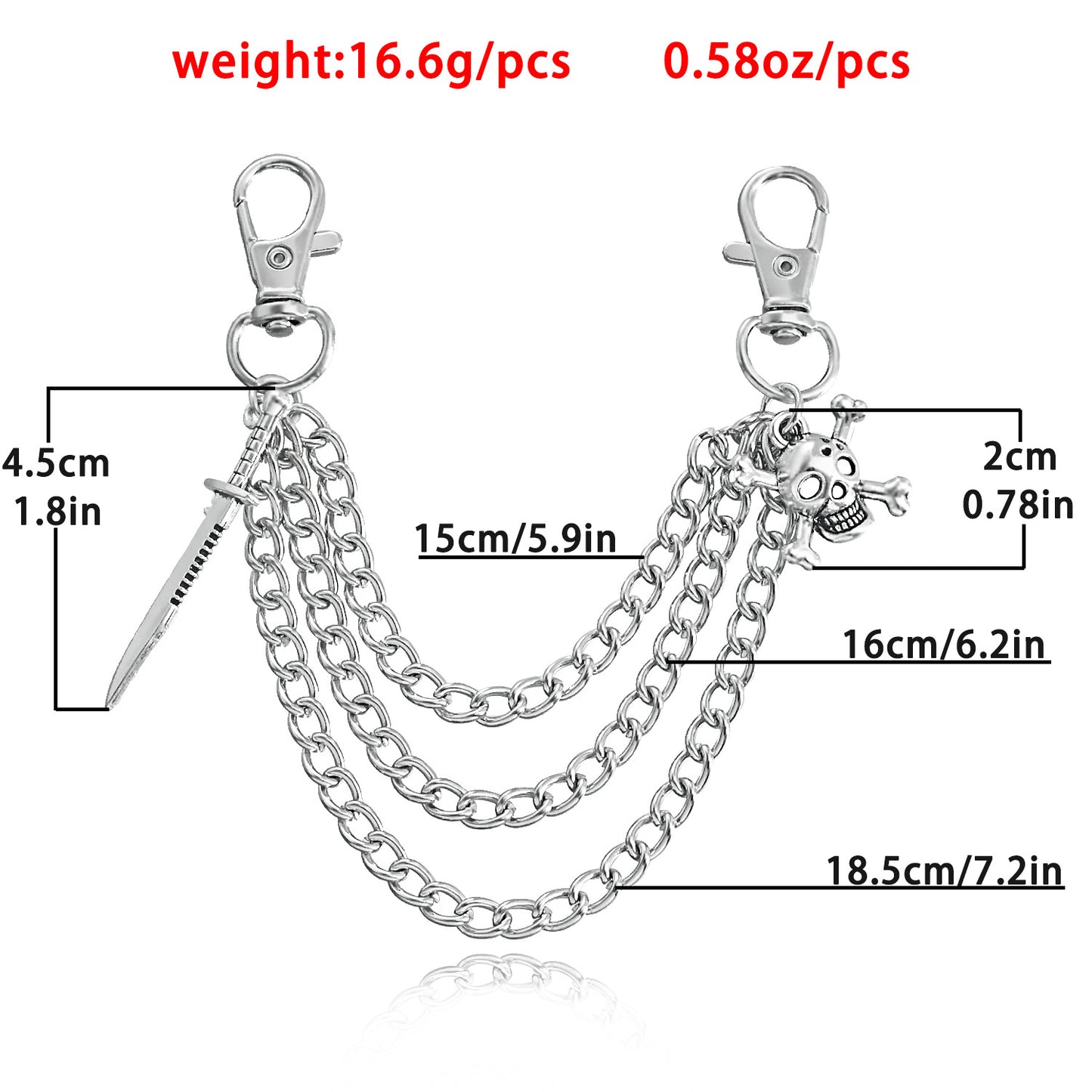 Minimalist Skull Anklet for Women with Alloy Pendant and Geometric Design