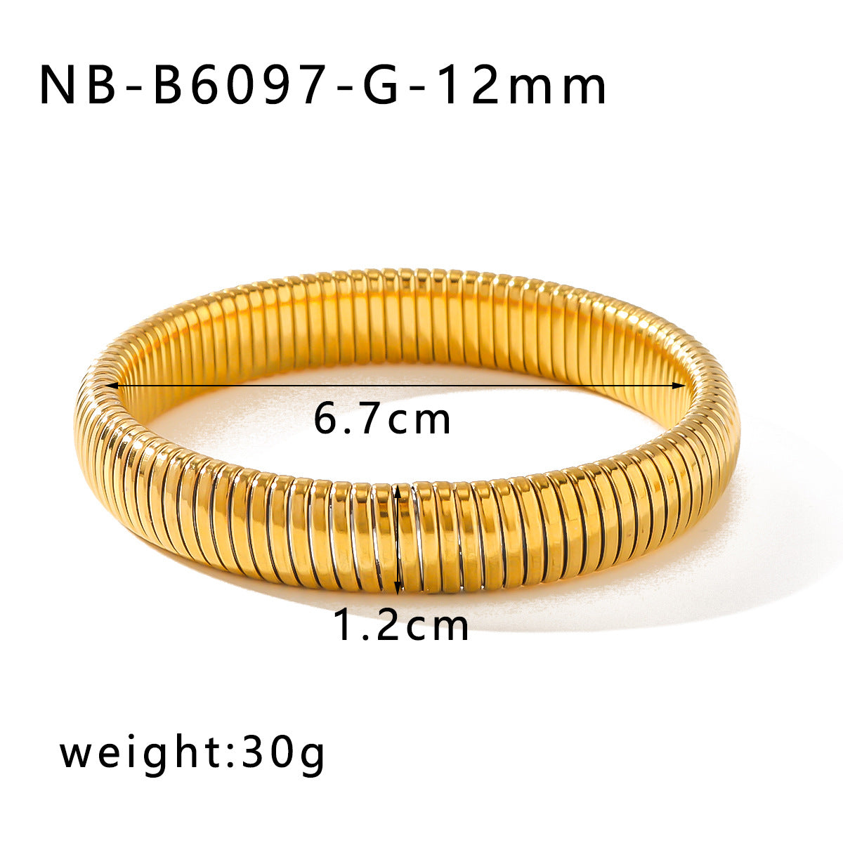 Bracciale con Fascia Larga Elastica a Spina di Serpente in Stile Vintage da Donna, Realizzato in Acciaio Inossidabile con Placcatura in Oro 18K