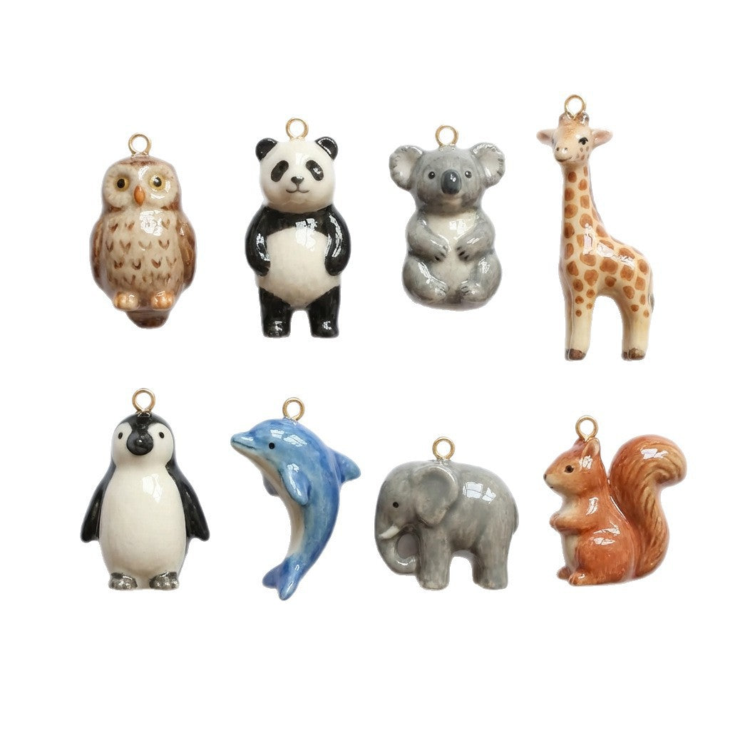 Luxury Business 18K Gold Plated PVD Stainless Steel Animal Pendant Charm Bar Necklace