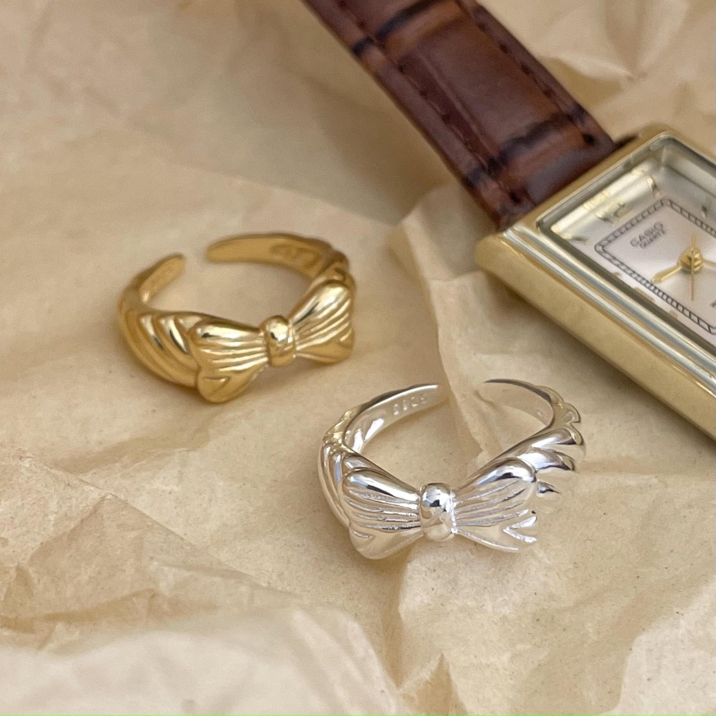 Anillo de plata esterlina 925 con incrustaciones de corazón y patrón geométrico a rayas para mujer
