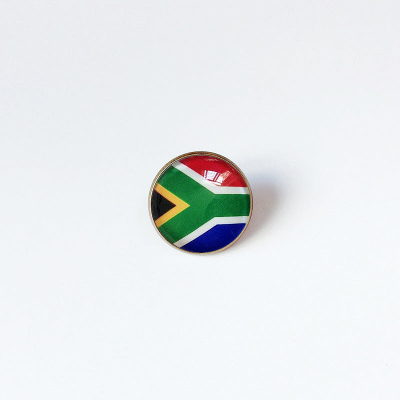 Pin de Solapa de Aleación Esmaltado Personalizado con Diseño de Bandera del Mundo para Hombres y Mujeres