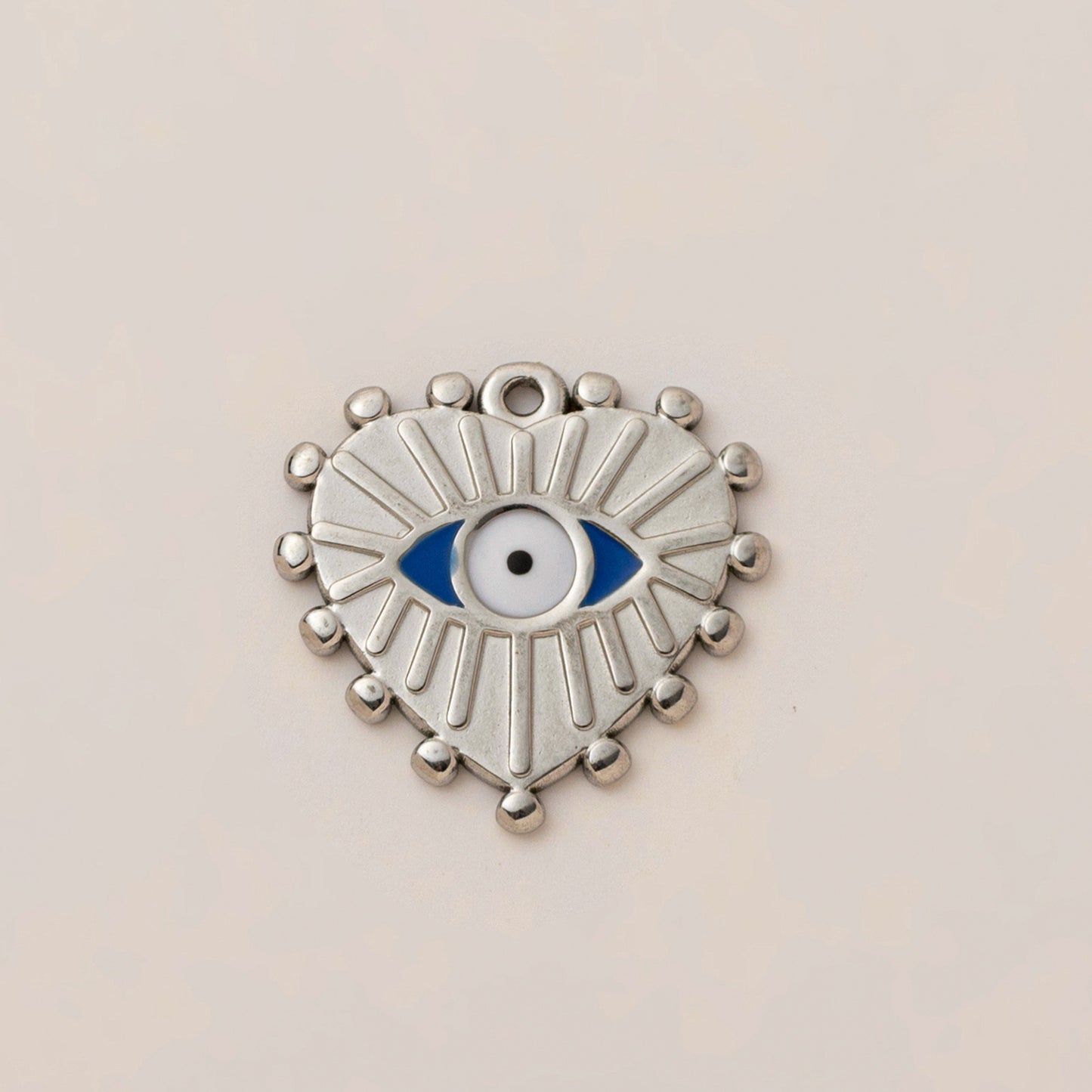 Vintage Plated Stainless Steel Starfish Heart Fish Rectangle Geometric Pearl Inlay Charm Bar