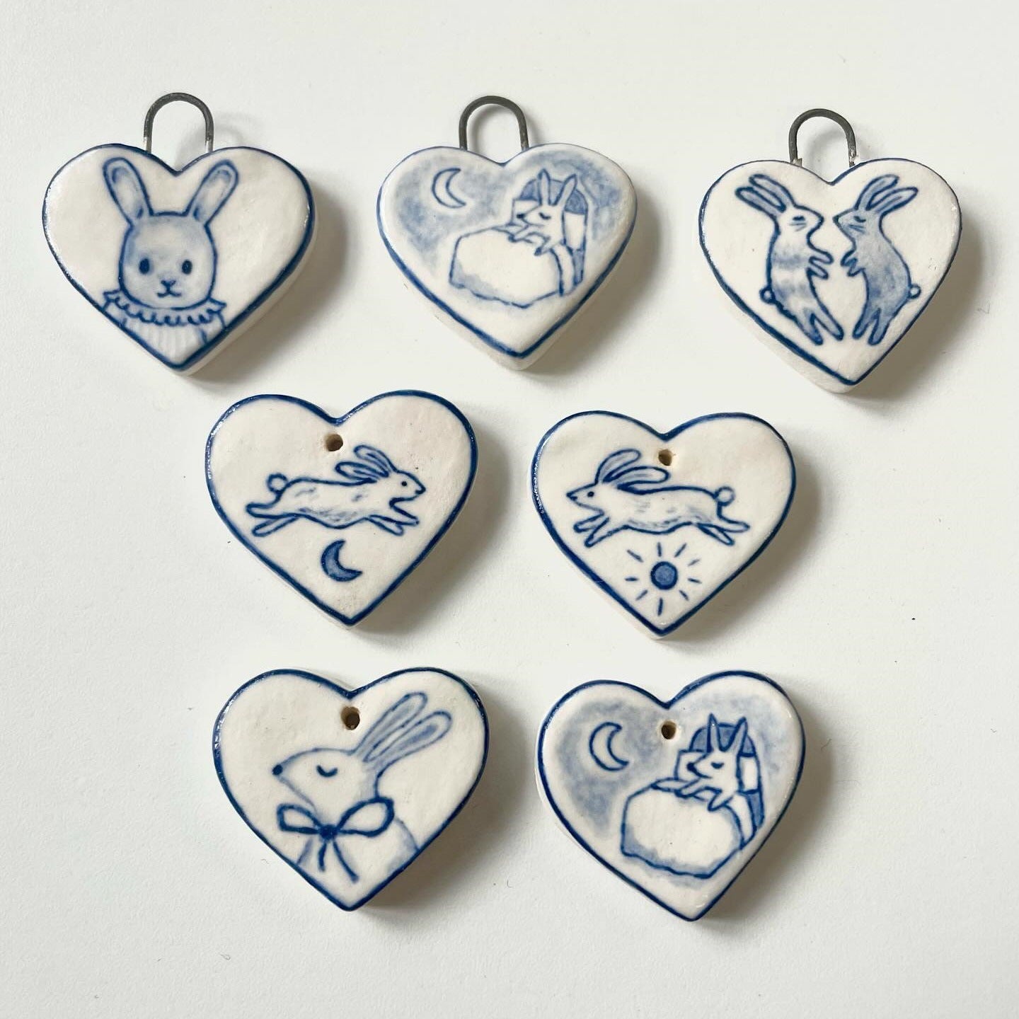 Luxury Business 18K Gold Plated Stainless Steel Ceramic Animal Cartoon Pendant Necklace DIY Charm Bar