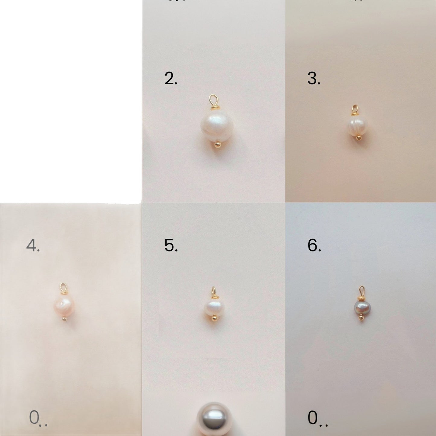 Vintage Geometric Stainless Steel 18K Gold PVD Plated Pearl Shell Pendant Necklace DIY Charm Bar Unisex
