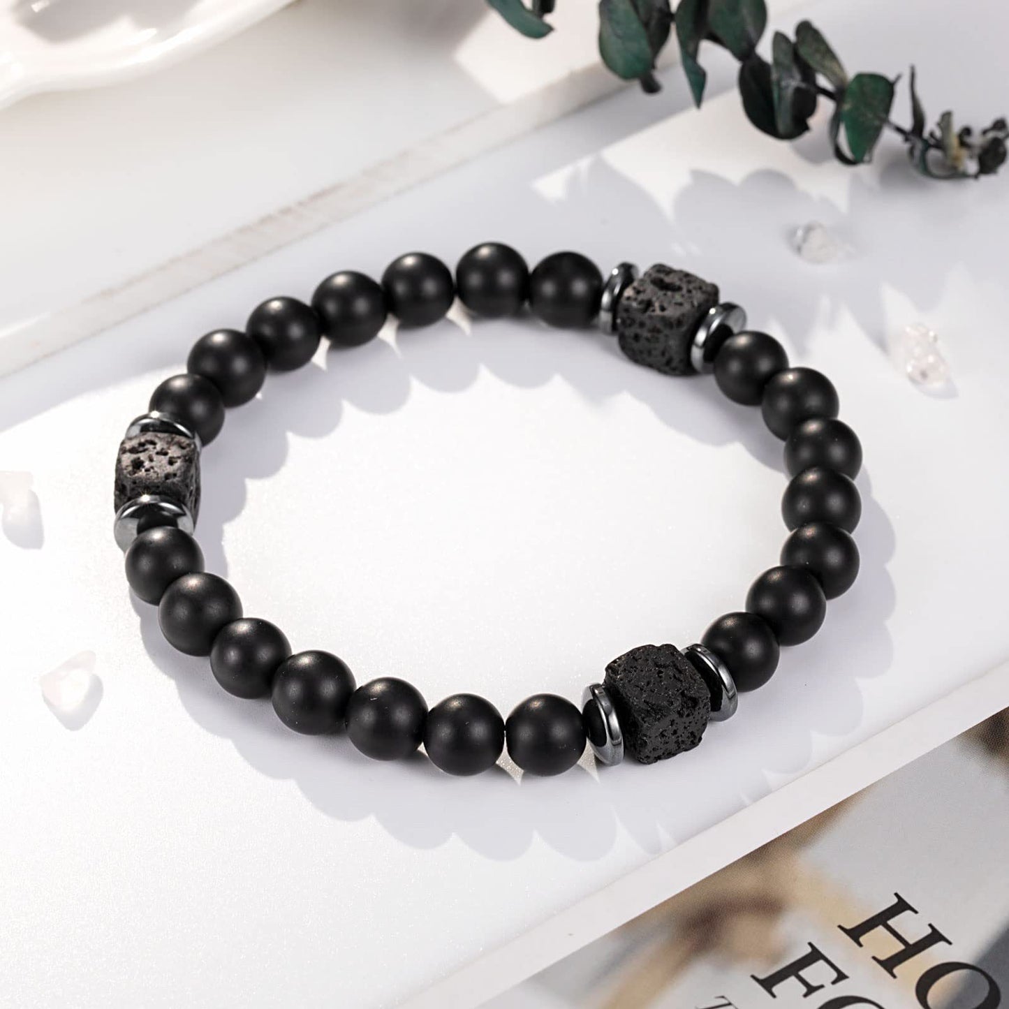 Matte Star Agate Bracelet Unisex