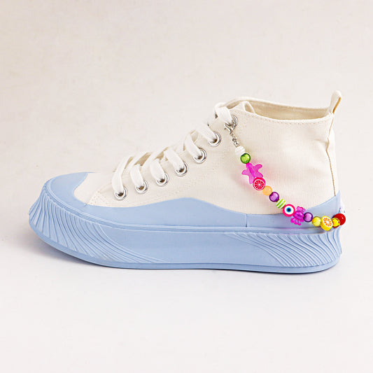 Minimalist Braided Alphabet Ethnic Style Alloy Anklet for Women with Geometric Design