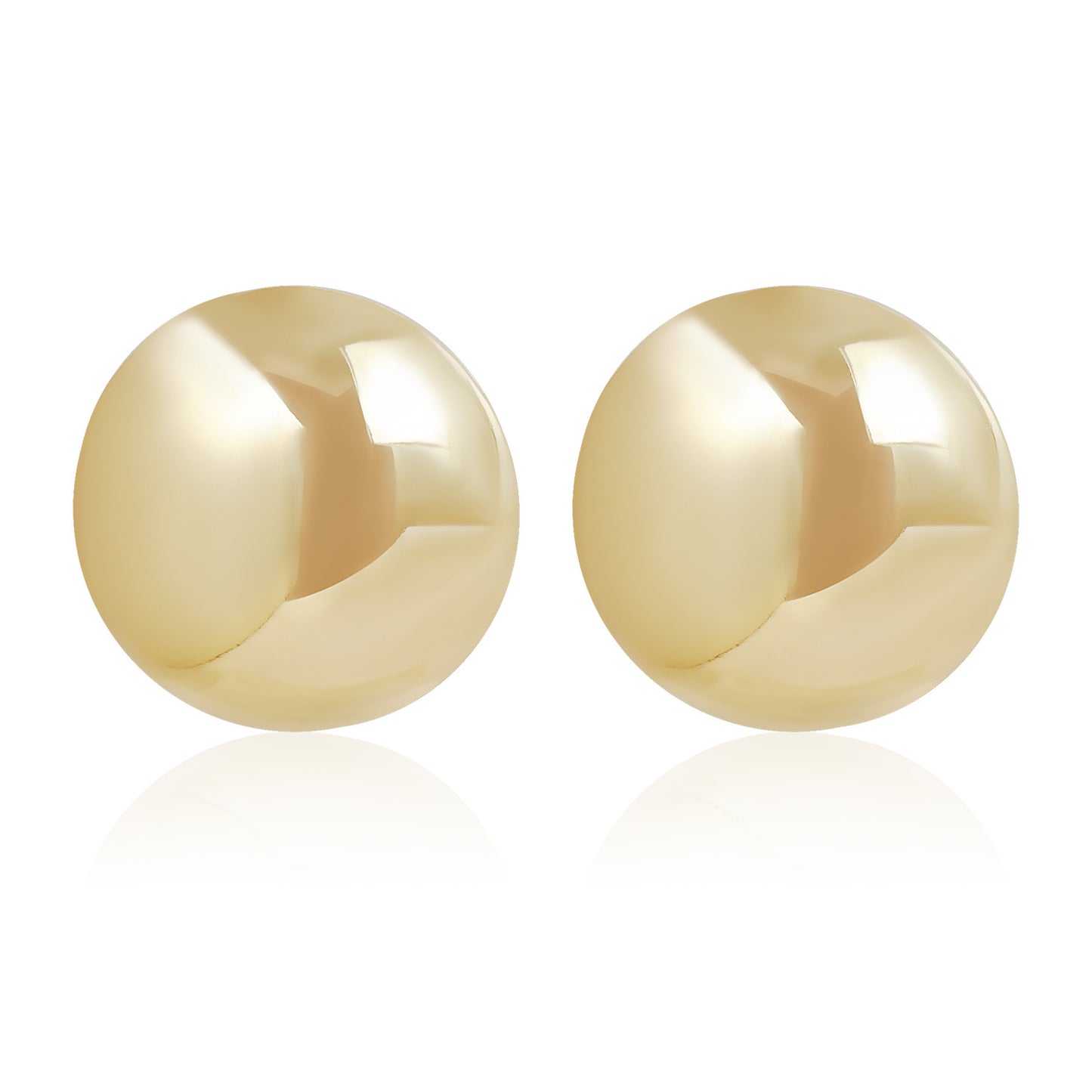 Retro Geometric Metal Stud Earrings with Plated Finish for Women