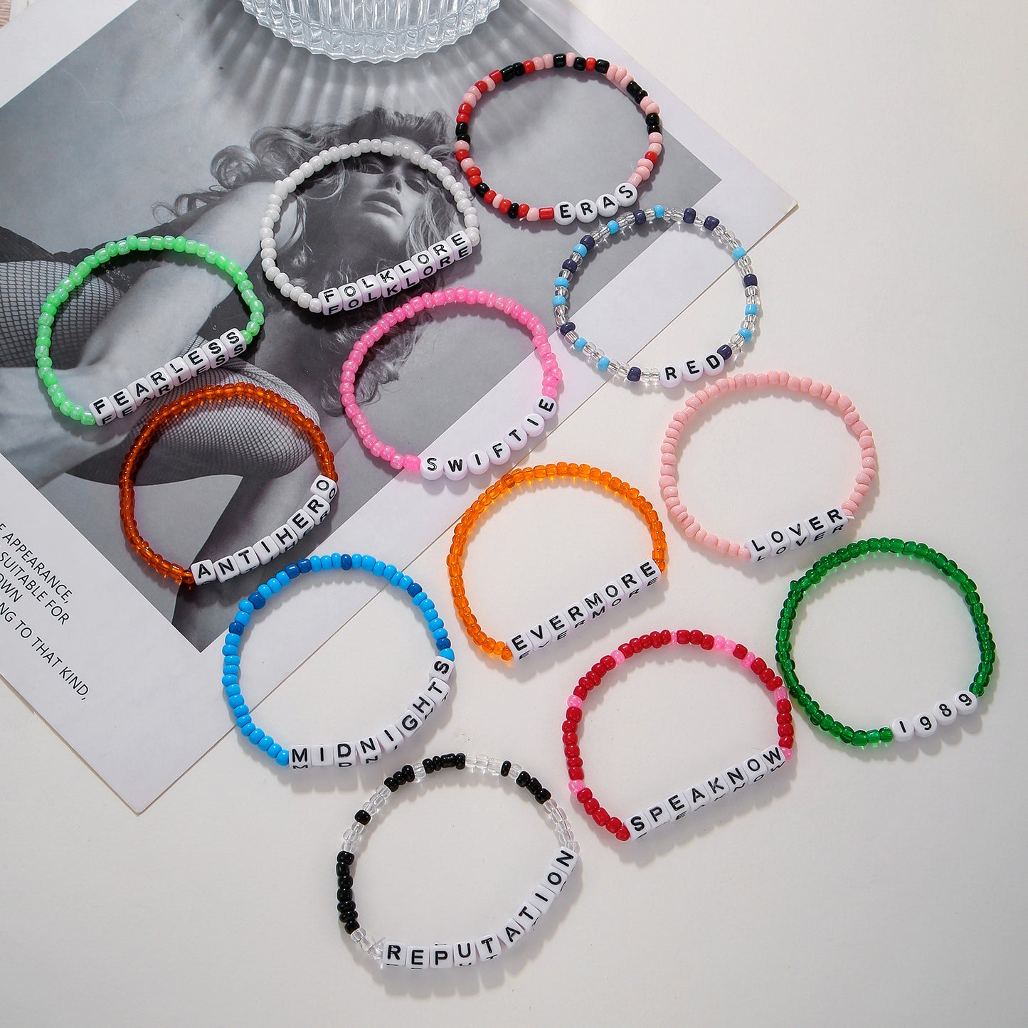 Geometric Letter Resin Stainless Steel Brass Acrylic Bracelet