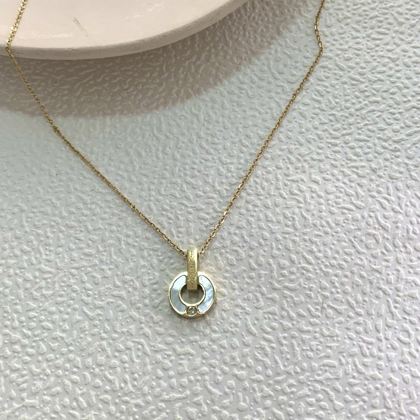 Minimalist Sporty Oval Round Geometric Titanium Steel Plated Necklace for Unisex