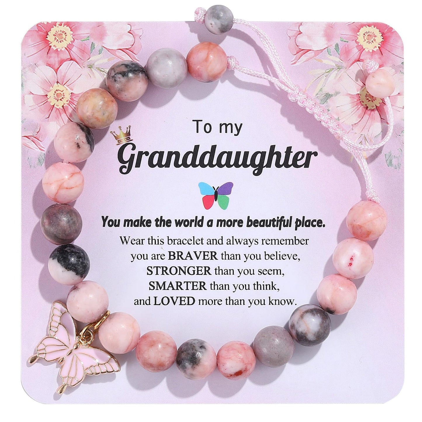 Sweet Zebra Print Butterfly Alloy Braided Bracelet for Women