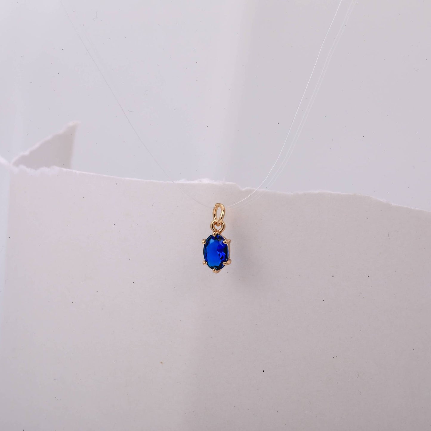 Minimalist Oval Geometric Titanium Steel Pendant with Gemstone and Cubic Zirconia Inlay for Women DIY Charm Bar