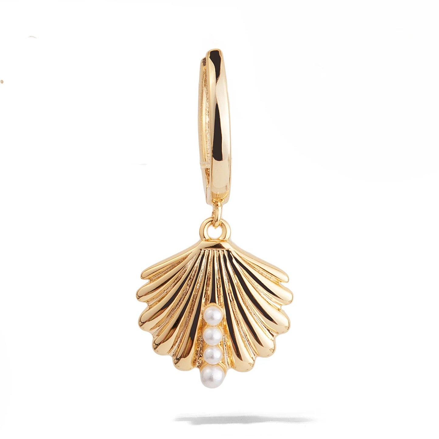 18K Gold Plated Stainless Steel Racket Pendant Charm Bar for Women