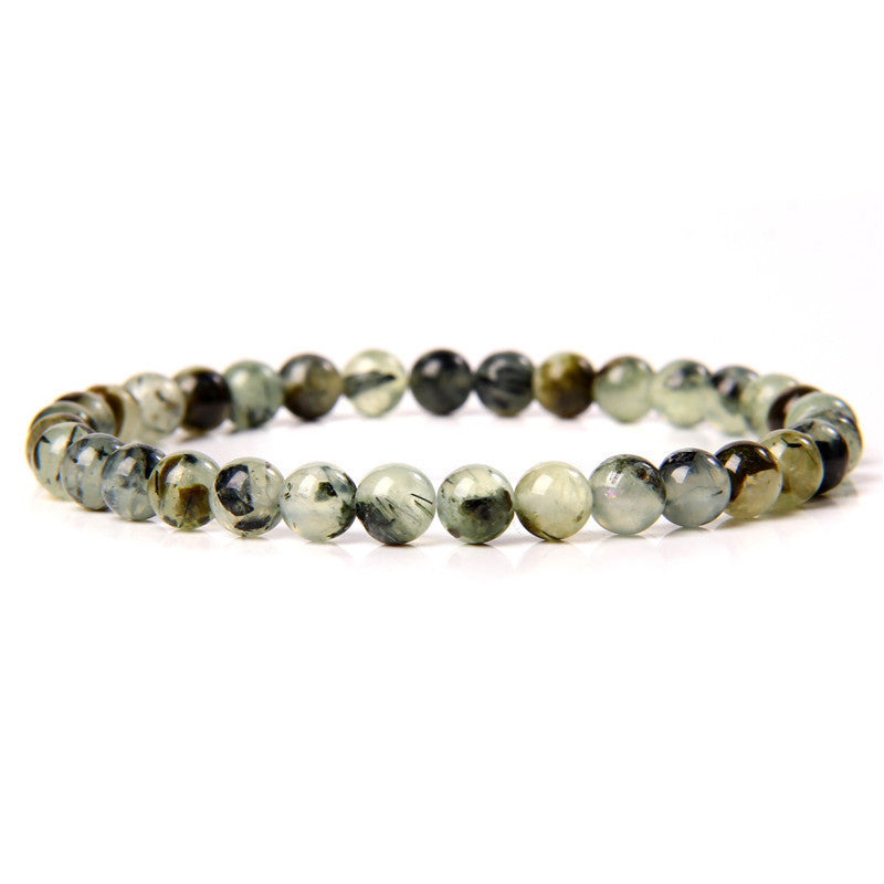 Elegant Casual Geometric Natural Agate Beaded Bracelet Unisex 6mm